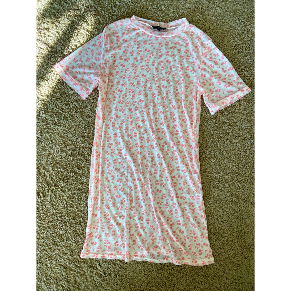 Mesh Dress with floral detailing